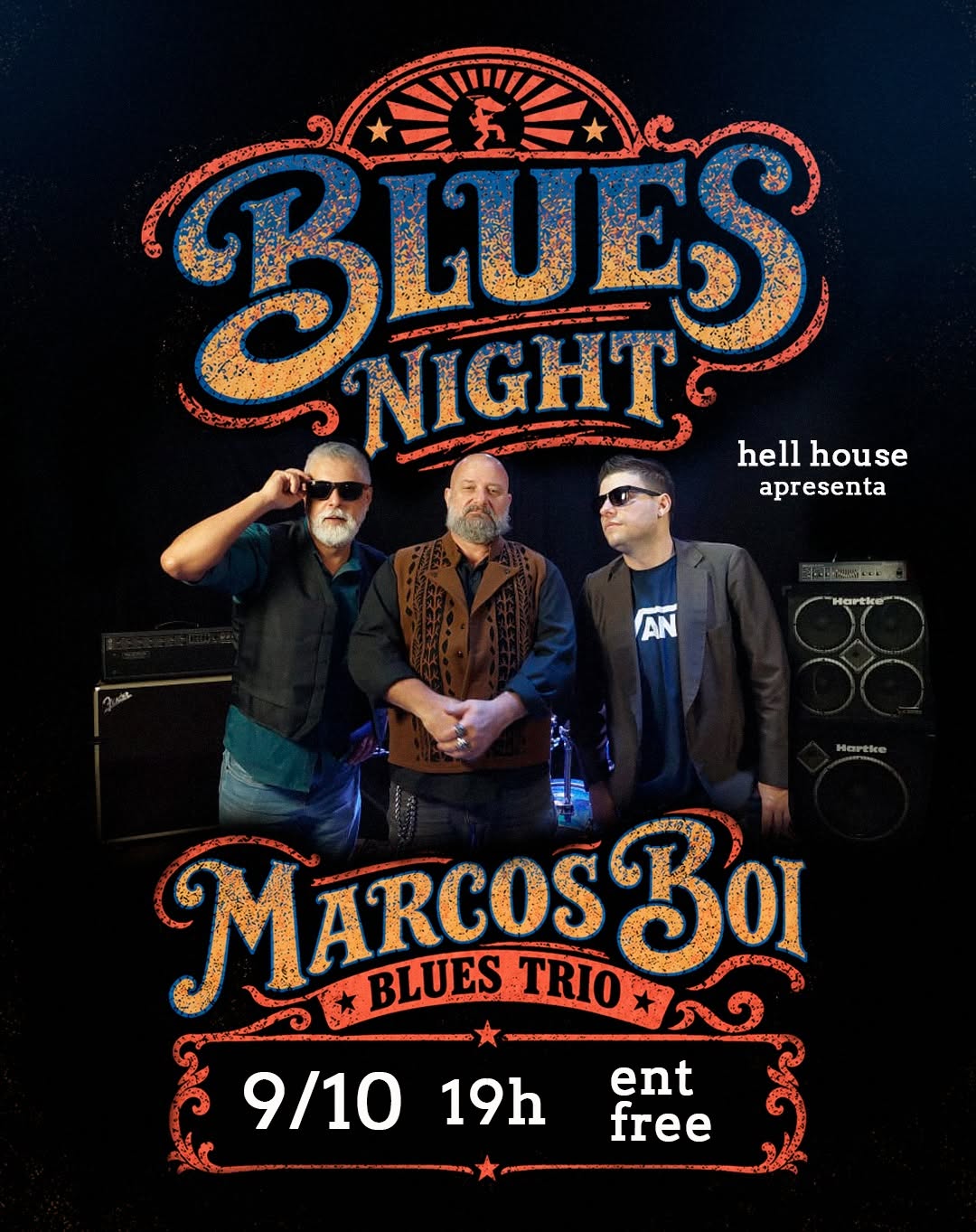 Blues Night com Trio Marcos Boi Blues