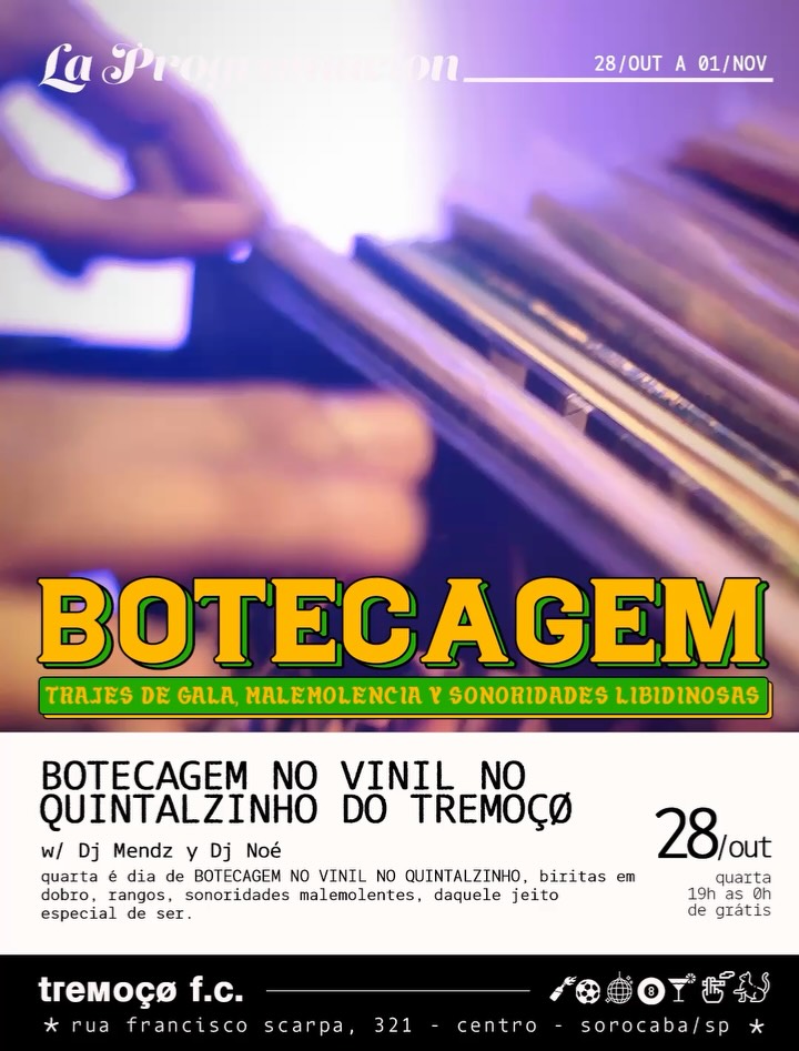 BOTECAGEM NO VINIL NO QUINTALZINHO DO TREMOÇO