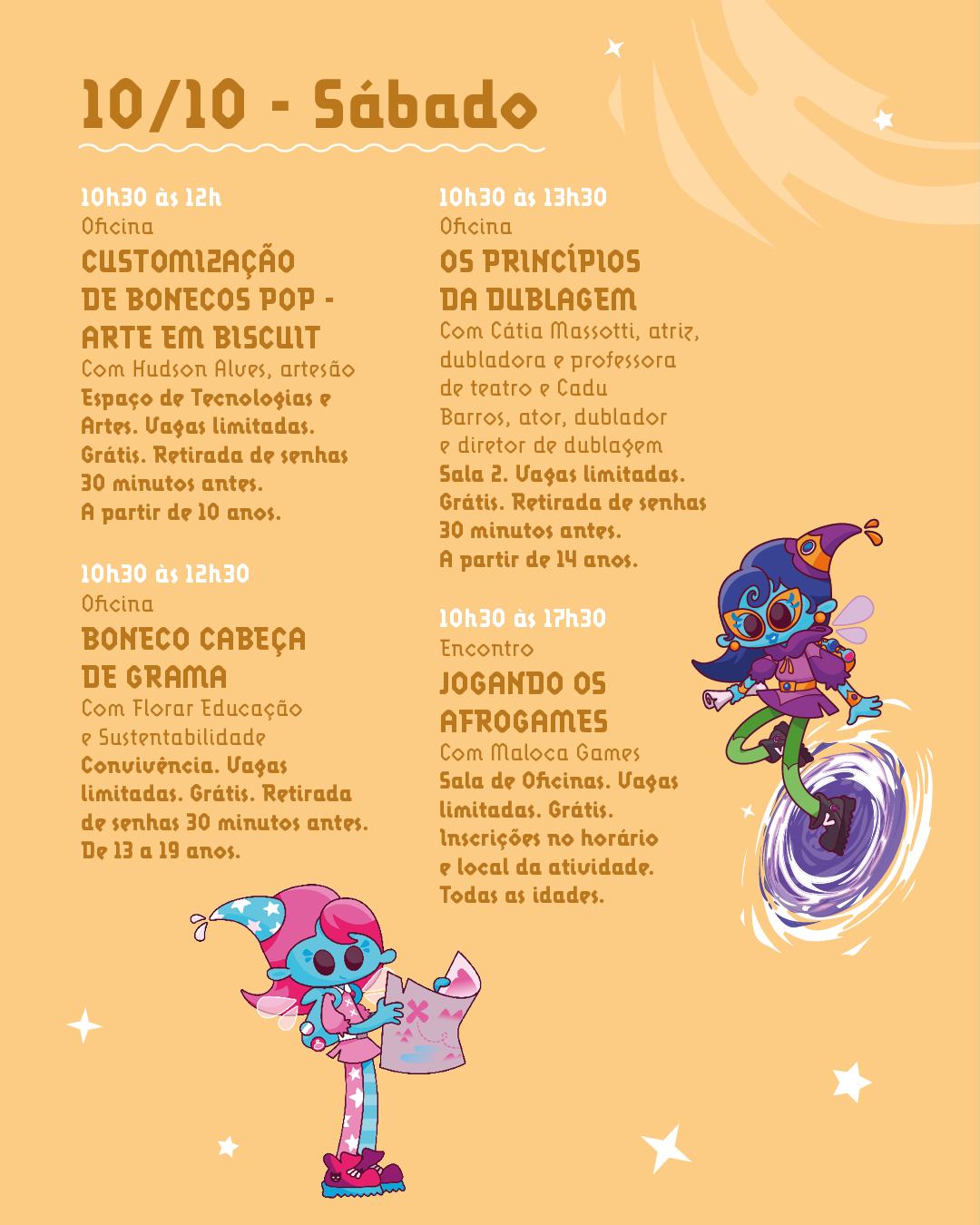 Programação de Sábado - NerDiverso