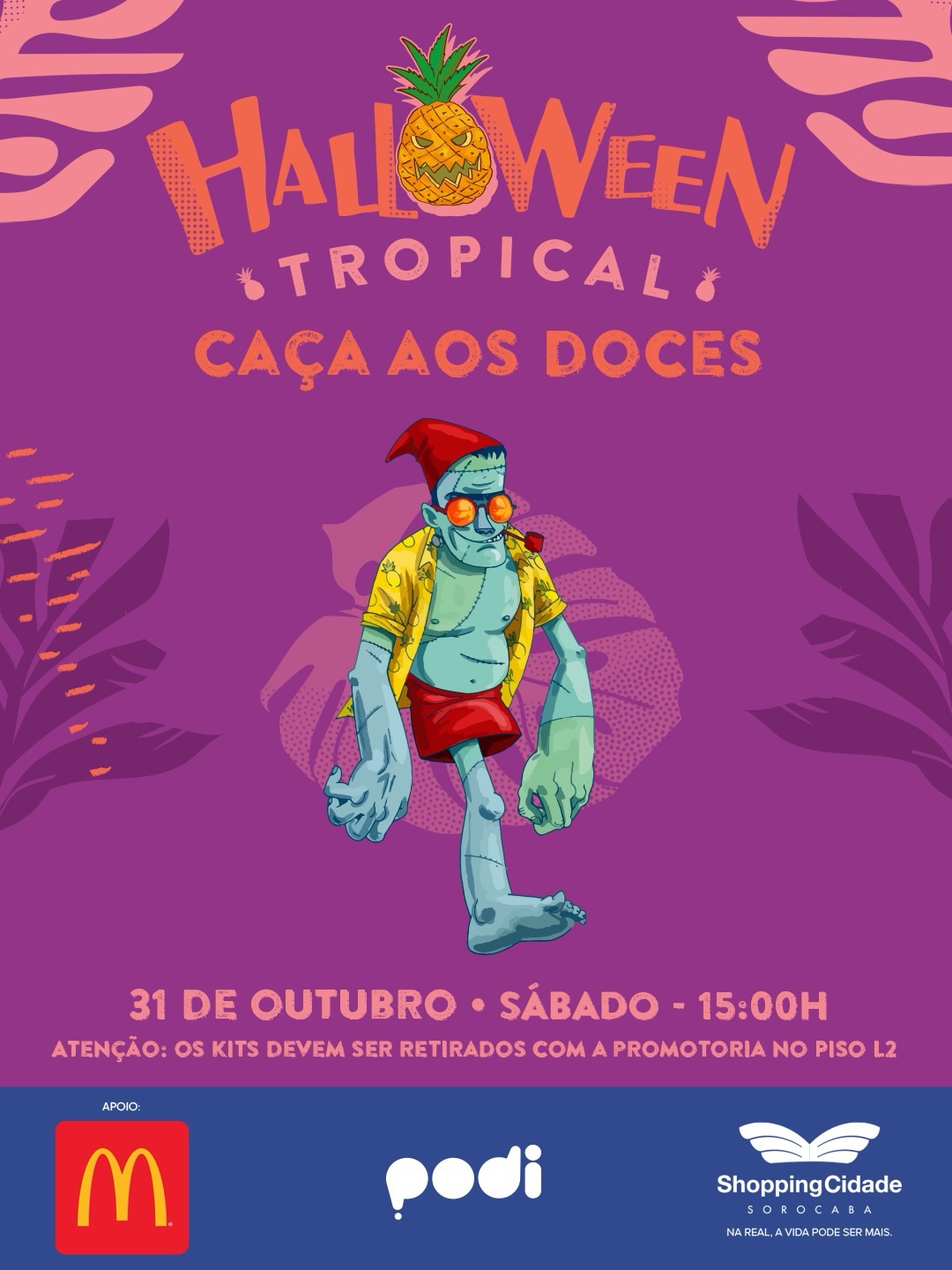 Caça aos Doces - Halloween Tropical