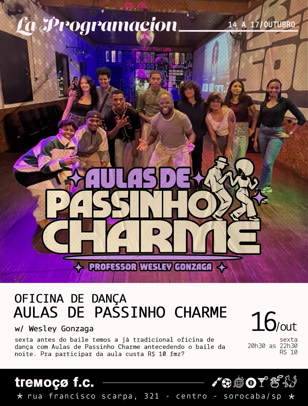 OFICINA DE DANÇA DE PASSINHO CHARME
