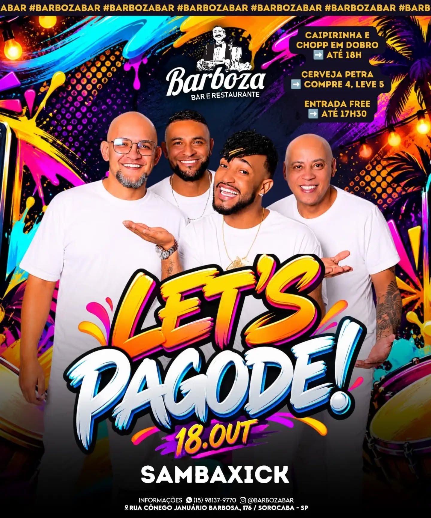 Domingo de Pagode no Barboza com Samba Xick