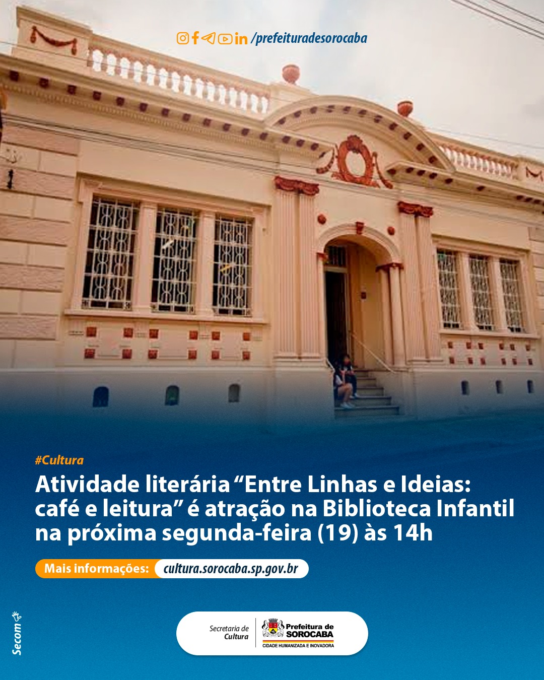 Atividade literária “Entre Linhas e Ideias: café e leitura”