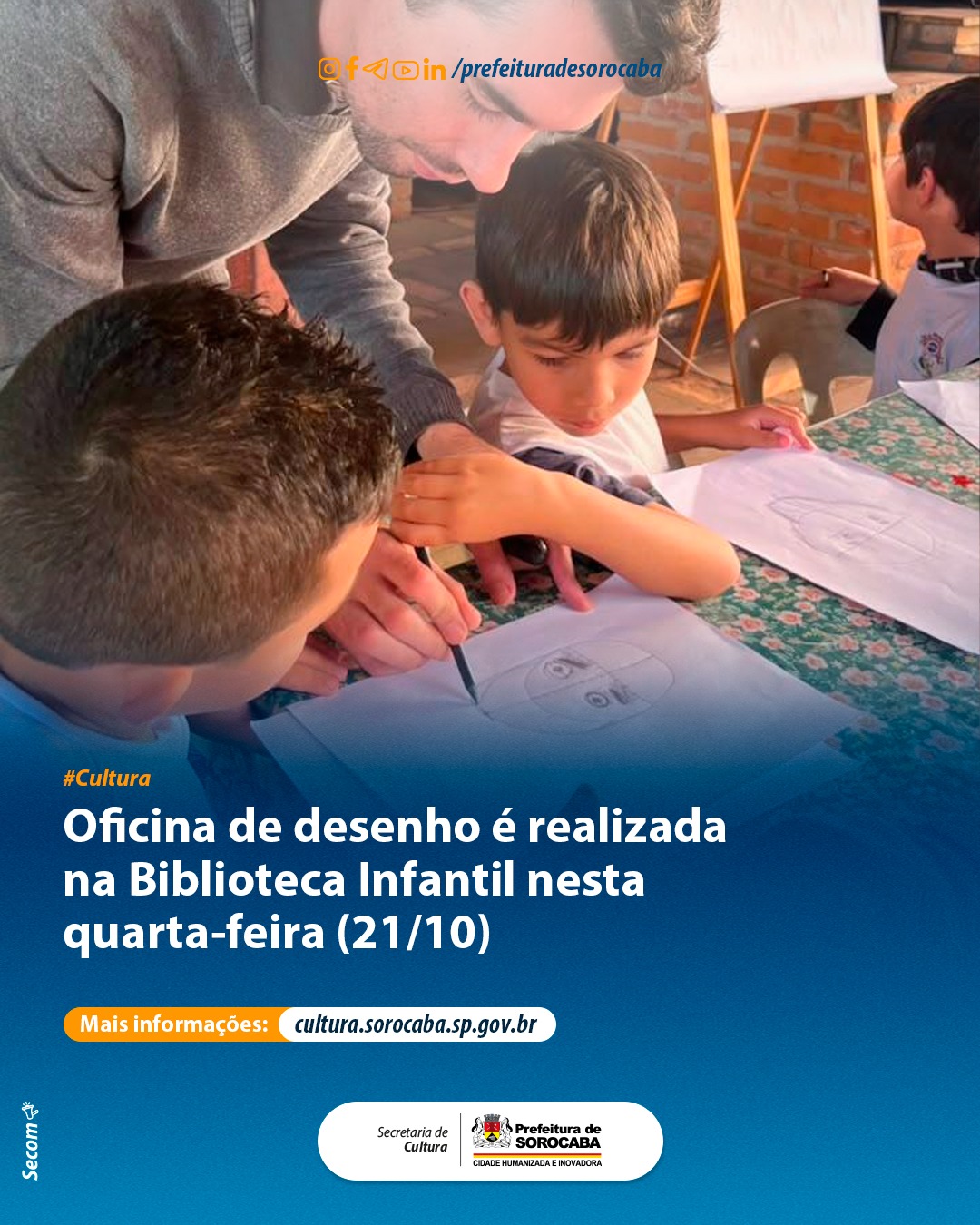Oficina de Desenho na Biblioteca Infantil