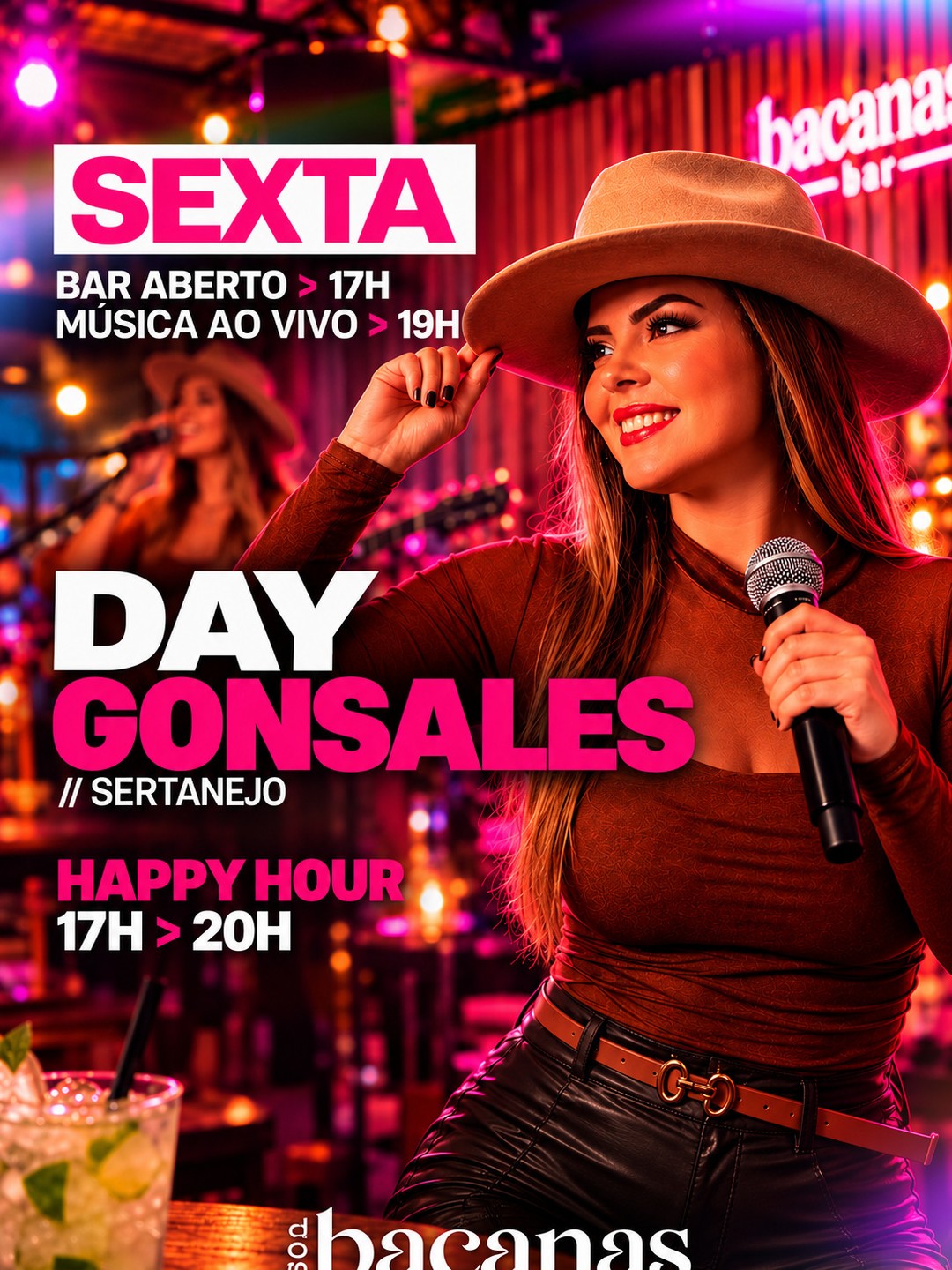 Música ao Vivo com Day Gonsales