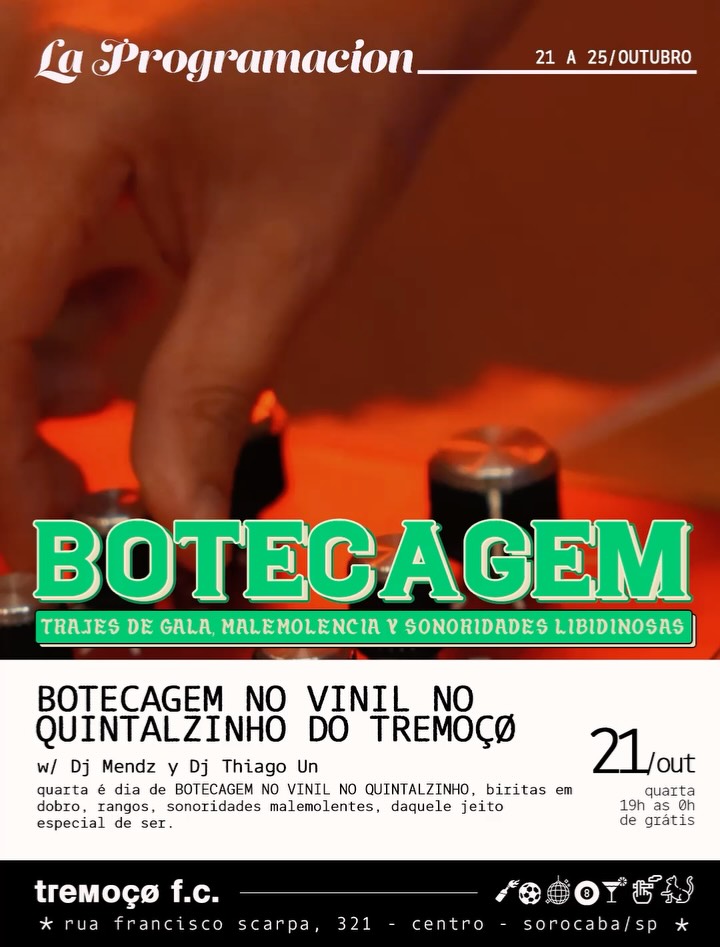 BOTECAGEM NO VINIL NO QUINTAL