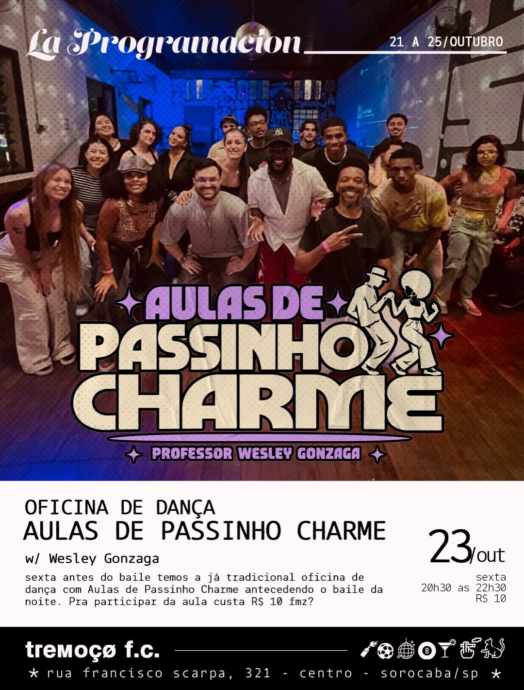 OFICINA DE DANÇA - AULA DE PASSINHO CHARME