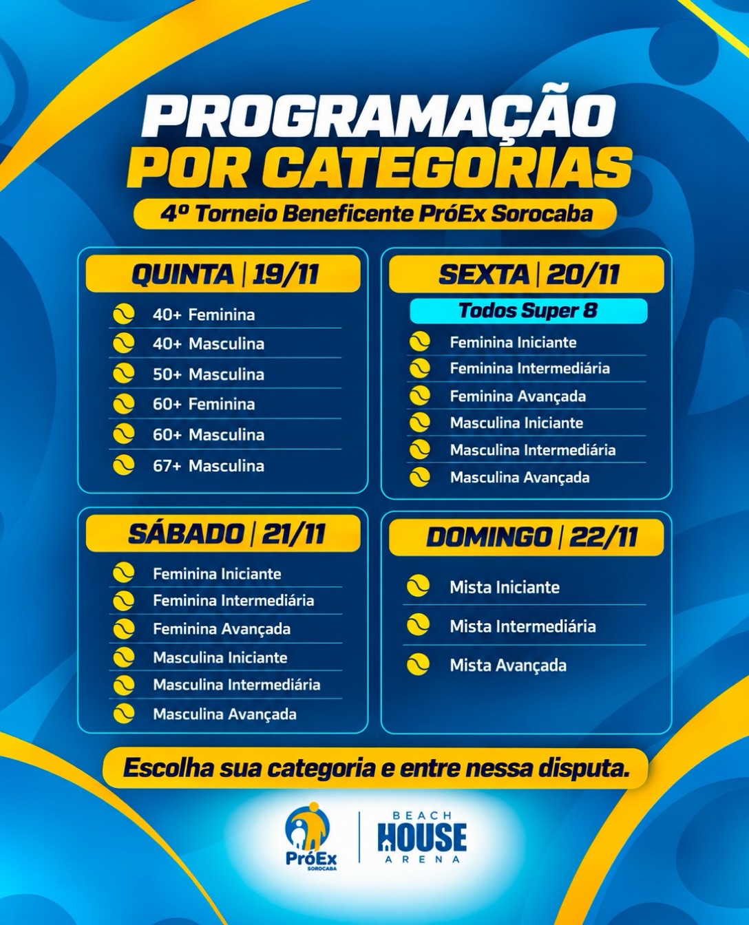 4º Torneio Beneficente PróEx Sorocaba - Sábado