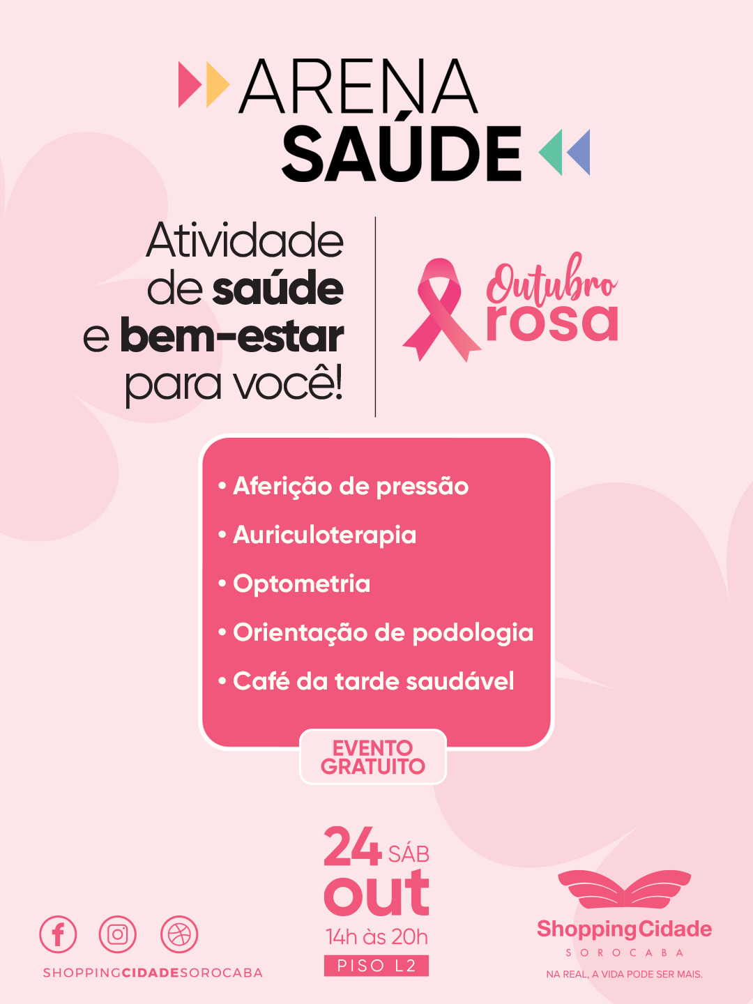 Arena Saúde - Outubro Rosa