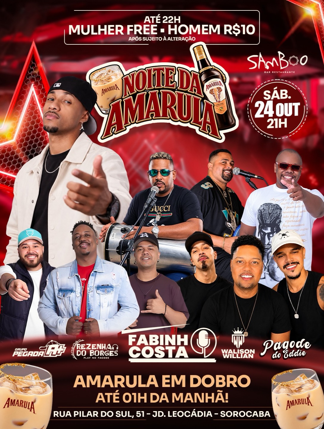 Noite da Amarula no Samboo Bar