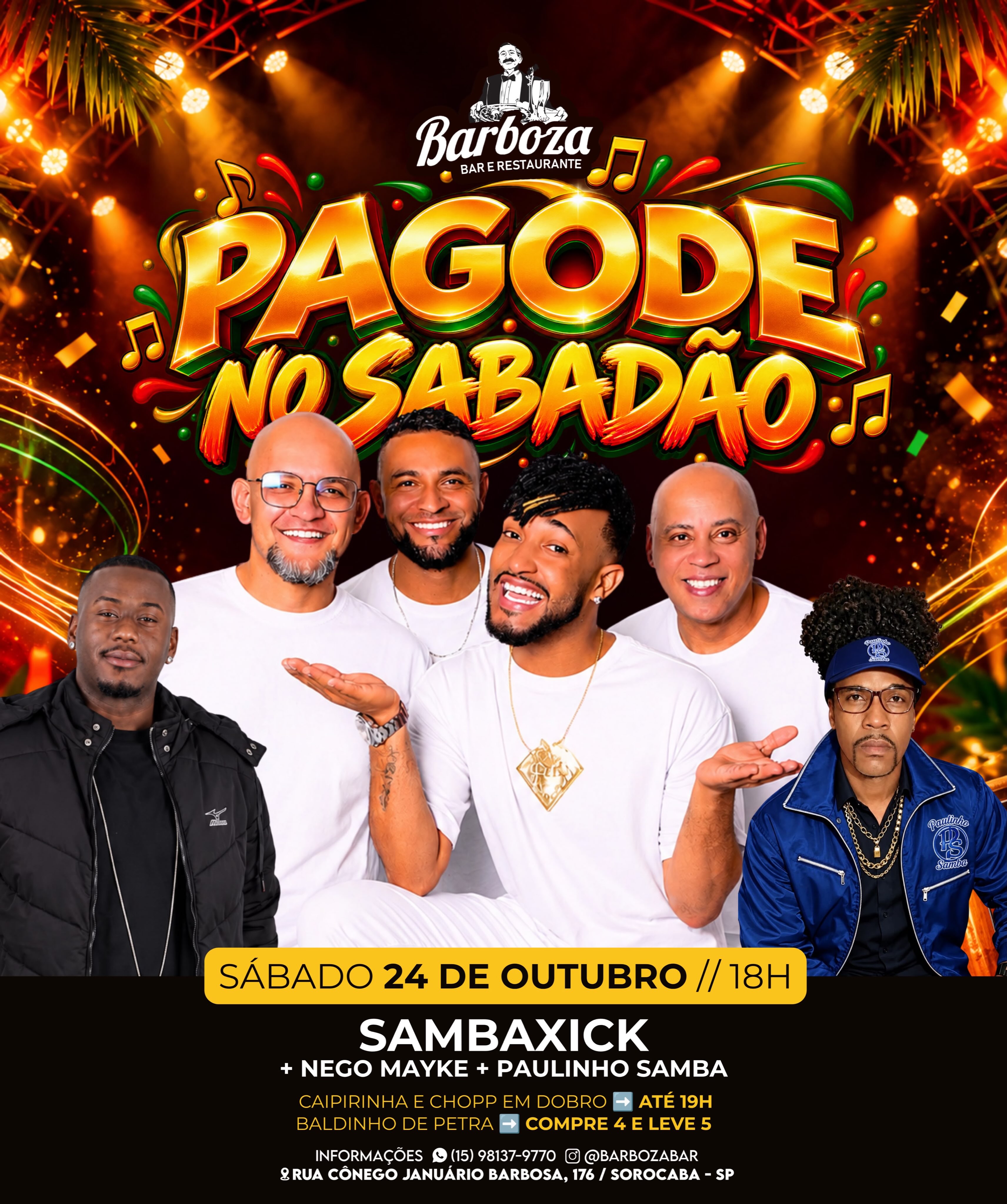 Pagode no Sabadão com Sambaxick, Nego Mayke e Paulinho Samba