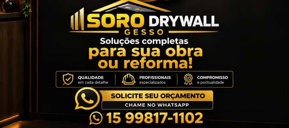 Sorodrywall Gesso e Elétrica - Serviços de Qualidade com Preços Acessíveis