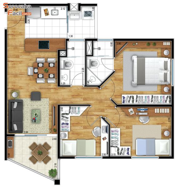 Apartamento em Jd. Santa Rosália, Sorocaba - Apartamento Mirante Santa Rosália - Foto 19