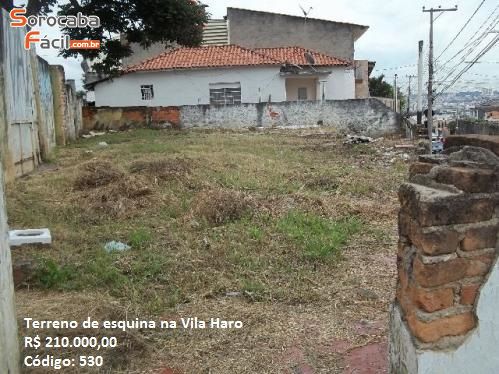 Terreno em Vila Haro, Sorocaba - Terreno de Esquina - Foto 1