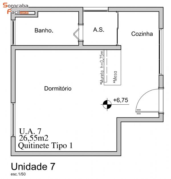Kitnet de 21 m² - Lumina Jd. Rodrigo 