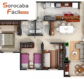 Apartamento em Além Ponte, Sorocaba - Excelente Apartamento - cód. 2018 - Foto 4