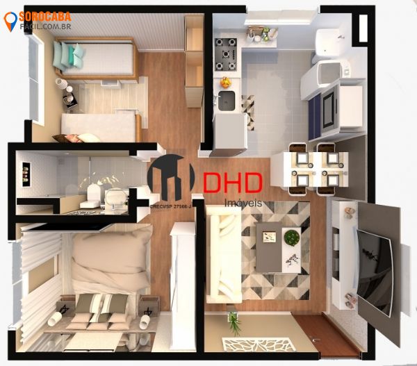 Apartamento em , Sorocaba - Lançamento: Morada dos Pássaros-2025 - Foto 5