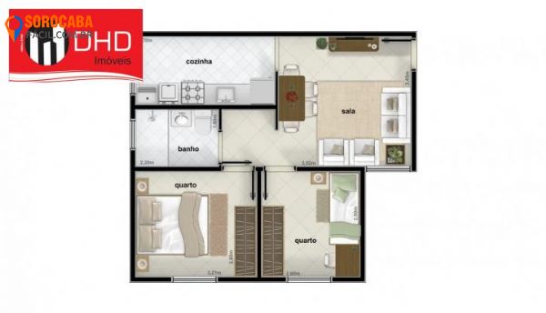 Apartamento em , Sorocaba - Apartamento no Jardim Califórnia-2078 - Foto 5