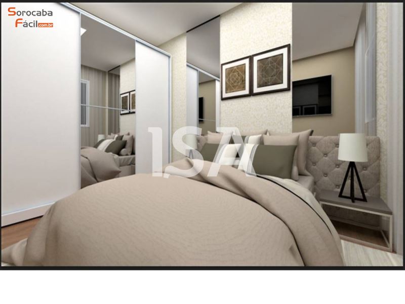 Lanamento Apartamento venda, Condominio Morada dos Pssaros, Sorocaba, 2 dormitrios, banheiro, sala integrada, cozinha americana