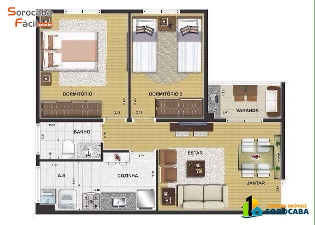 Apartamento - Condomínio Morar e Viver