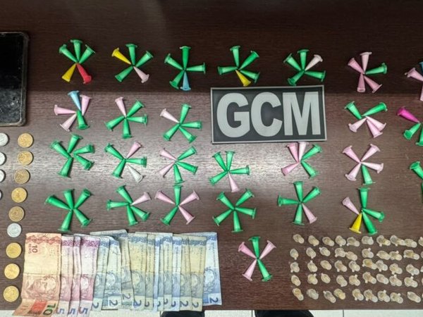GCM apreende 213 porções de drogas no Parque São Bento