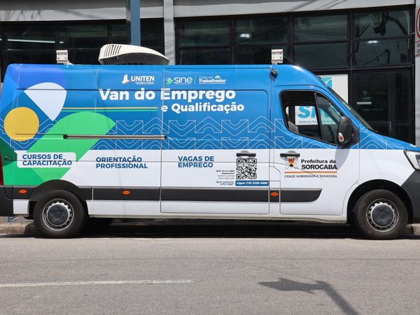 Van do Emprego e Qualificação atenderá no 54º Mutirão do Emprego e na Praça Cel. Fernando Prestes, na próxima semana.