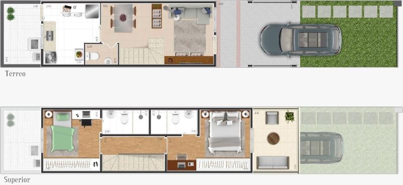 Casa em Jardim Goncalves, Sorocaba - Incrível oportunidade!! Lindo sobrado 79 m², com 2 suítes, lavabo embaixo, varanda gourmet. À 500 m. do Mc Donalds da Av São Paulo, Sorocaba - Foto 2